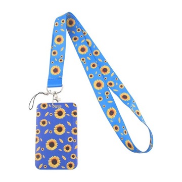DZ1351 Hidden Disabilities Sunflower Lanyard Id Badge Holder Keychain ID