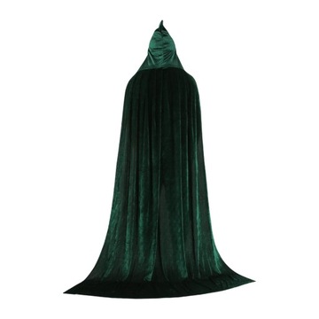 Хэллоуин косплей длинное пальто с капюшоном накидка костюм дьявола мягкий 150 см фиолетовый