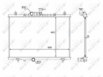 CHLADIČ RENAULT KOLEOS 2,0DCI 08- NRF58394