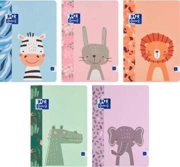 Oxford Kids Зошит A5 32 аркуші в клітинку без полів, кролик