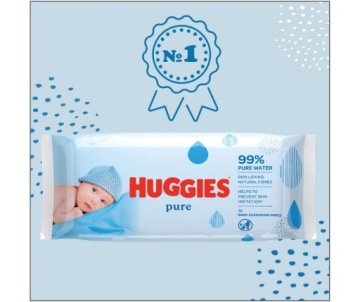 НАБОР влажных салфеток Huggies Pure Triplo 3х56 шт.