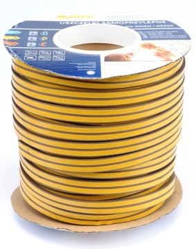 УПЛОТНИТЕЛЬ ДЛЯ ДВЕРЕЙ И ОКОН ПРОФИЛЬ П, КОРИЧНЕВЫЙ 100М