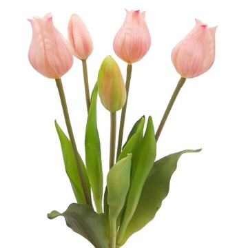 TULIPAN sztuczny TULIPANY silikonowe BUKIET 5 szt