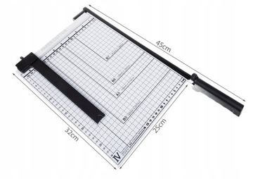 GILOTYNA DO PAPIERU NOŻOWA FORMAT OD A4-B7 METALOWA,WYTRZYMAŁA,REGULOWANA