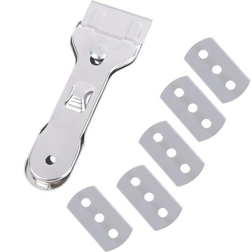 METALOWY SKROBAK SZYB PŁYT INDUKCYJNYCH 5X OSTRZY