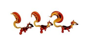 Красивая стеклянная статуэтка / wiewiórka / baśka