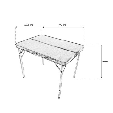 КЕМПИНГОВЫЙ КОМПЛЕКТ ТУРИСТИЧЕСКИЙ СТОЛ + 2 СКЛАДНЫЕ СКАМЬИ SC1004 СЕРЫЙ