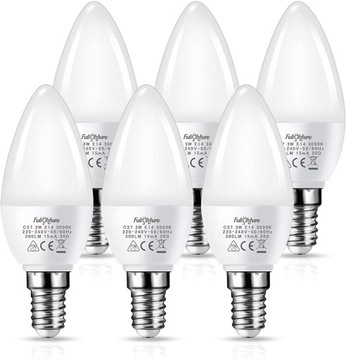 10x Żarówka LED E14 3,5W NIEMRUGAJĄCA 3000K