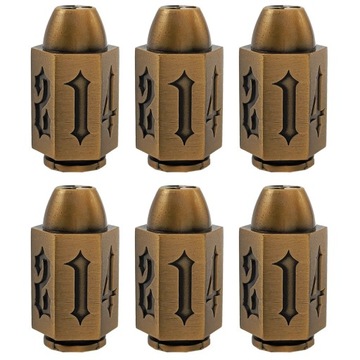 ZESTAW 6 METALOWYCH KOSTEK K6 3,3 CM RPG POCISK