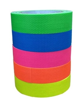 TAŚMA reaktywna UV Blacklight ultrafiolet 30mm 5m