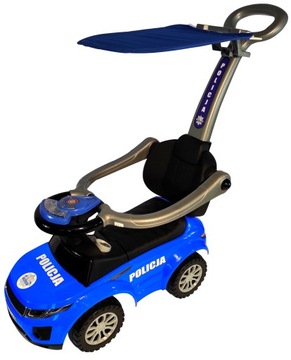 POLICE 4в1 катание, ходунки, толкачи + навес, доска