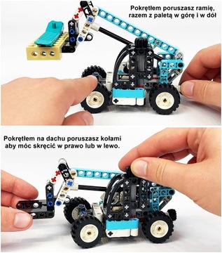 ТЕЛЕСКОПИЧЕСКИЙ ПОГРУЗЧИК LEGO TECHNIC 42133 КРАН 24Ч
