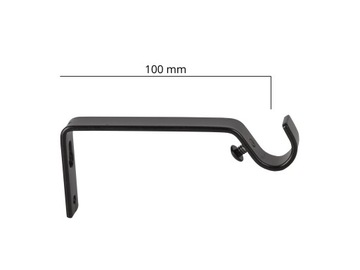 ОДИНОЧНЫЙ ЧЕРНЫЙ КАРДИН 160 см / Ø 16 мм STUDIO LOFT MATTE BOJANEK