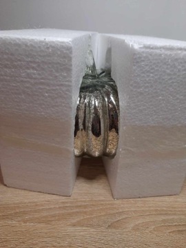 Стеклянный декоративный светодиодный светильник ТЫКОВКА, серебро, золото