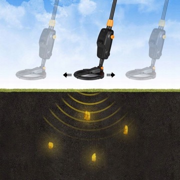 РУЧНОЙ ДЕТСКИЙ МЕТАЛЛОДЕТЕКТОР С ГРАБЛЯМИ И ЛОПАТКОЙ