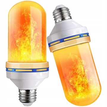 ŻARÓWKA LED IMITUJĄCA ŻYWY PŁOMIEŃ OGIEŃ E27 9W