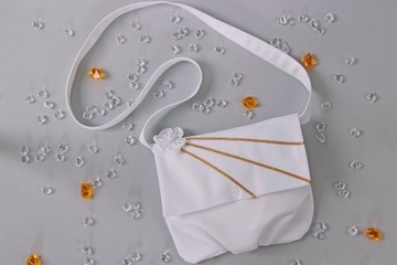 Атласный мешочек для причастия с ремешком