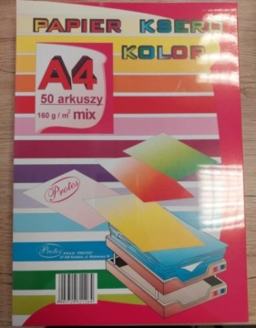Папір кольоровий A4 Protos 50 аркушів 160 g/m2