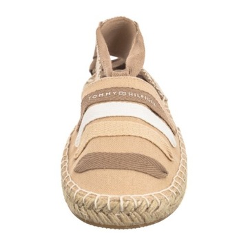 Buty Espadryle Damskie Tommy Hilfiger Flat T3A7 Beige Beżowe