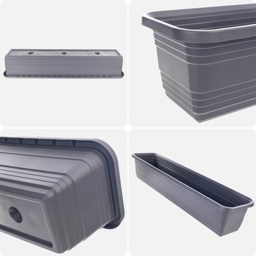 БАЛКОННАЯ ЯЩИКА ЦВЕТОЧНЫЙ ВАЗ 80см АНТРАЦИТОВАЯ ЦВЕТОЧНАЯ КОРЗИНКА KADAX