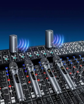 Беспроводной микрофон LEKATO 2,4 ГГц с аккумулятором, время работы до 30 часов.