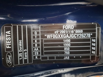 Ford Fiesta VII Hatchback 5d 1.25 Duratec 60KM 2012 Ford Fiesta, serwisowany regularnie, bezkolizyjny!, zdjęcie 26