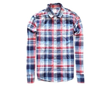 TOMMY HILFIGER DENIM CHECK SHIRT MĘSKA KOSZULA W KRATKĘ M