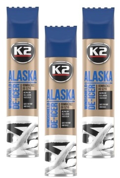 K2 ALASKA MAX ODMRAŻACZ DO SZYB SAMOCHODOWYCH -70C SPRAY 300 ML