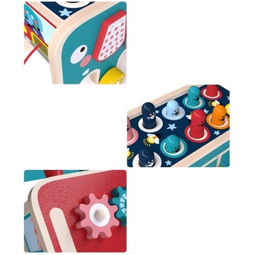 ДЕРЕВЯННЫЙ ОБРАЗОВАТЕЛЬНЫЙ КУБИК-СОРТЕР СЛОН МОНТЕССОРИ ПУАНСОН