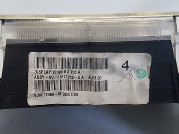 ALMERA N16 FACELIFT DISPLEJ 28090BU700A