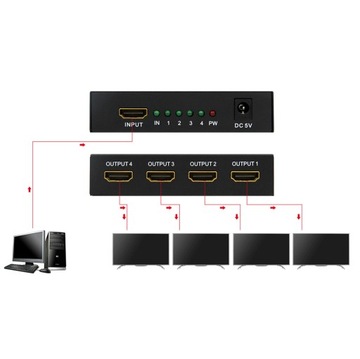 РАЗВЕТВИТЕЛЬ HDMI ULTRA HD 4K 1x4 4Kx2K РАЗВЕТВИТЕЛЬ