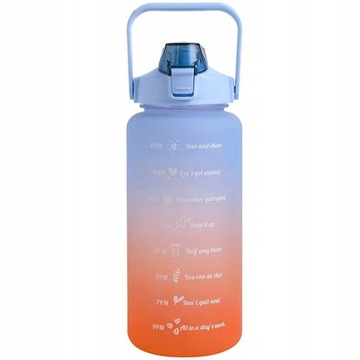 BIDON BUTELKA NA WODĘ WATER JUG 2000ML Z SŁOMKĄ