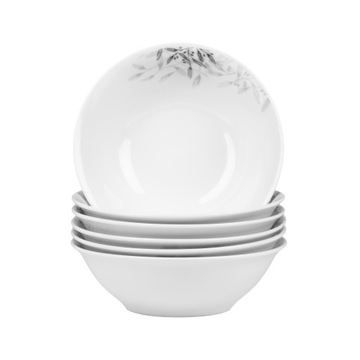 ФАРФОРОВЫЙ ОБЕДЕННЫЙ СЕРВИС 18 ПРЕДМЕТОВ НА 6 ПЕРСОН НАБОР БЕЛЫХ ЧЕРНЫХ ТАРЕЛОК