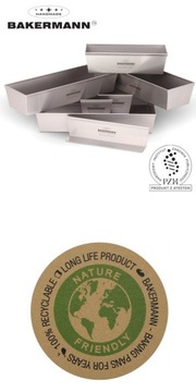 Tortownica okrągła nierdzewna kwasoodporna BAKERMANN 26 cm AISI 304