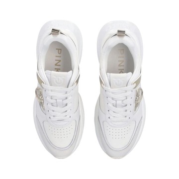 PINKO - Sneakersy Ariel z efektem lustra White 39