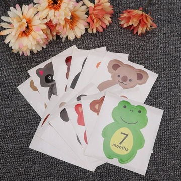 NAKLEJKI Z MIESIĄCAMI DLA NIEMOWLĄT