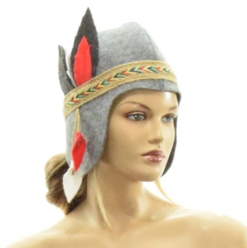 Czapka do sauny- INDIANKA - L