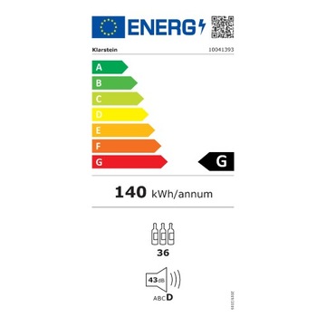 Chłodziarka do wina 95 l LODÓWKA LED CZARNA NAPOJE