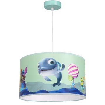 LAMPA SUFITOWA DZIECIĘCA ŻYRANDOL ZWIS DELFINEK