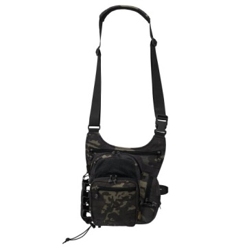 ГОРОДСКАЯ СУМКА HELIKON EDC SIDE BAG НА ПЛЕЧО, С КРЕПЛЕНИЕМ MOLLE И ЛИПУЧКОЙ, ЦВЕТ MULTICAM BLACK