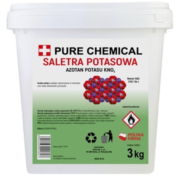 SALETRA POTASOWA AZOTAN POTASU CZYSTY BEZ DODATKÓW 99,5% 3kg
