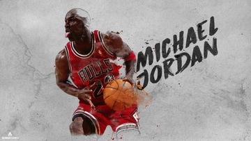 OBRAZ MICHAEL JORDAN 23 Chicago Bulls PŁÓTNO 50x70