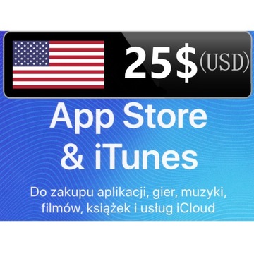 iTunes 25 $ / USD App Store , USA Apple, iPhone