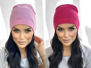 ЖЕНСКАЯ ШАПКА ВЕСНА-ОСЕНЬ ТОНКАЯ ЛЕГКАЯ КОМФОРТНАЯ СПОРТИВНАЯ РЕБРИЦА ЦВЕТ