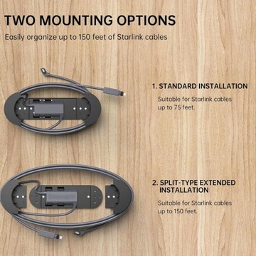 Настенный держатель Ethernet-кабеля Starlink для адаптера KO
