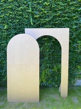 Loventi Ścianka dekoracyjna gładka S1 półkole 200x125cm NIE składana