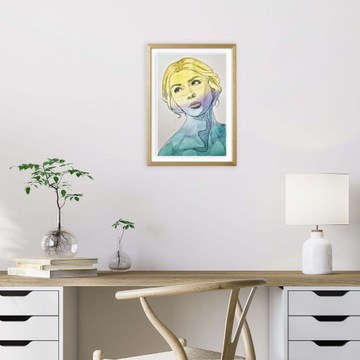 Ramka na Zdjęcia Drewniana ZŁOTA 15x21 cm