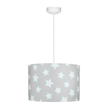 LAMPA WISZĄCA SUFITOWA DLA DZIECI SZARE GWIAZDKI