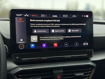 Cupra Formentor Crossover PHEV 1.4 e-HYBRID 245KM 2022 Cupra Formentor VZ Kubelki Kamera Cofania Pakiet skorzany ACC Faktura Vat23, zdjęcie 22