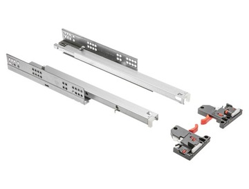 Prowadnica Modern Slide 3D 450mm PEŁEN WYSUW GTV cichy domyk do 30kg